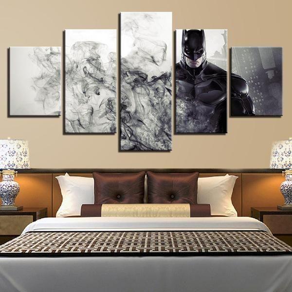 Batman Inspired Smoke DC Canvas Wall Art