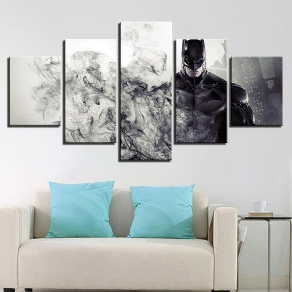 Batman Inspired Smoke DC Canvas Wall Art