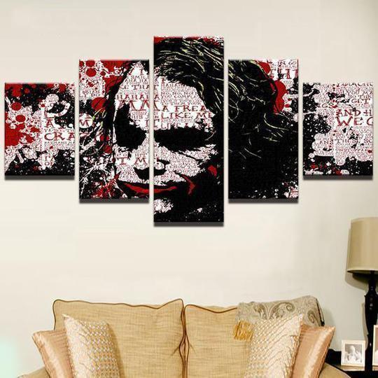 Batman Joker Abstract DC Canvas Wall Art