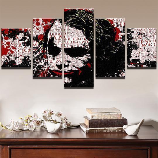 Batman Joker Abstract DC Canvas Wall Art
