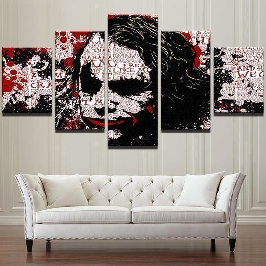 Batman Joker Abstract DC Canvas Wall Art