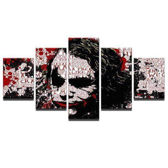 Batman Joker Abstract DC Canvas Wall Art