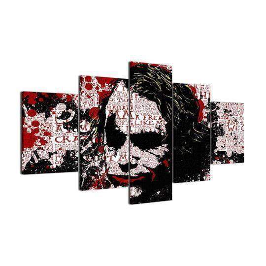 Batman Joker Abstract DC Canvas Wall Art