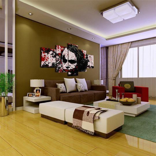 Batman Joker Abstract DC Canvas Wall Art