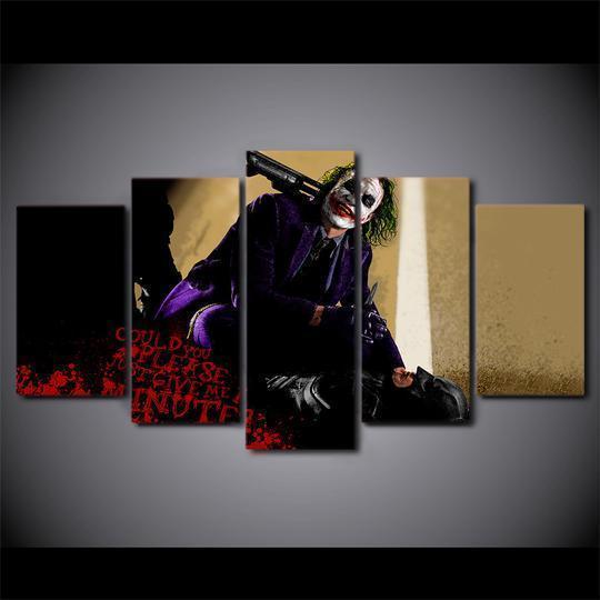 Batman Joker Heath Ledger 2 DC Canvas Wall Art