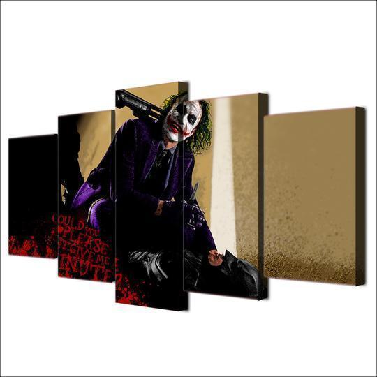 Batman Joker Heath Ledger 2 DC Canvas Wall Art