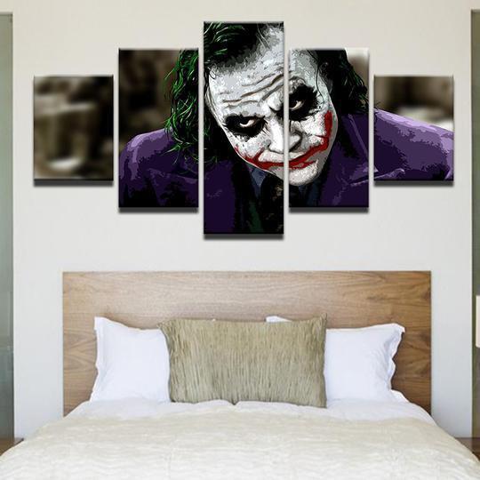 Batman Joker Heath Ledger DC Canvas Wall Art