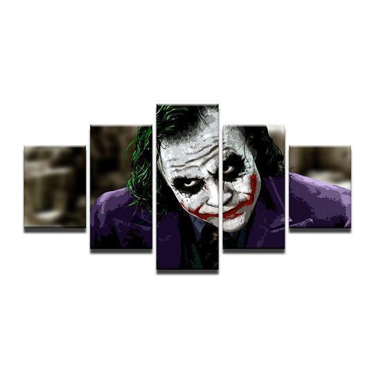 Batman Joker Heath Ledger DC Canvas Wall Art