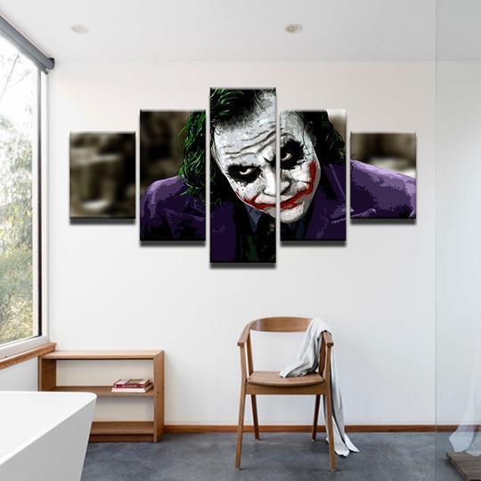 Batman Joker Heath Ledger DC Canvas Wall Art