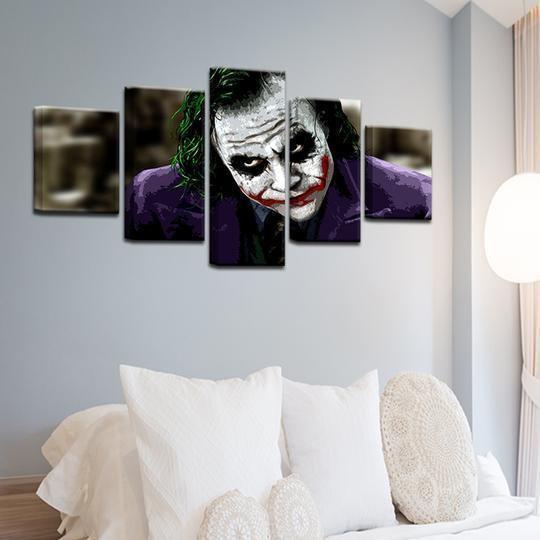 Batman Joker Heath Ledger DC Canvas Wall Art