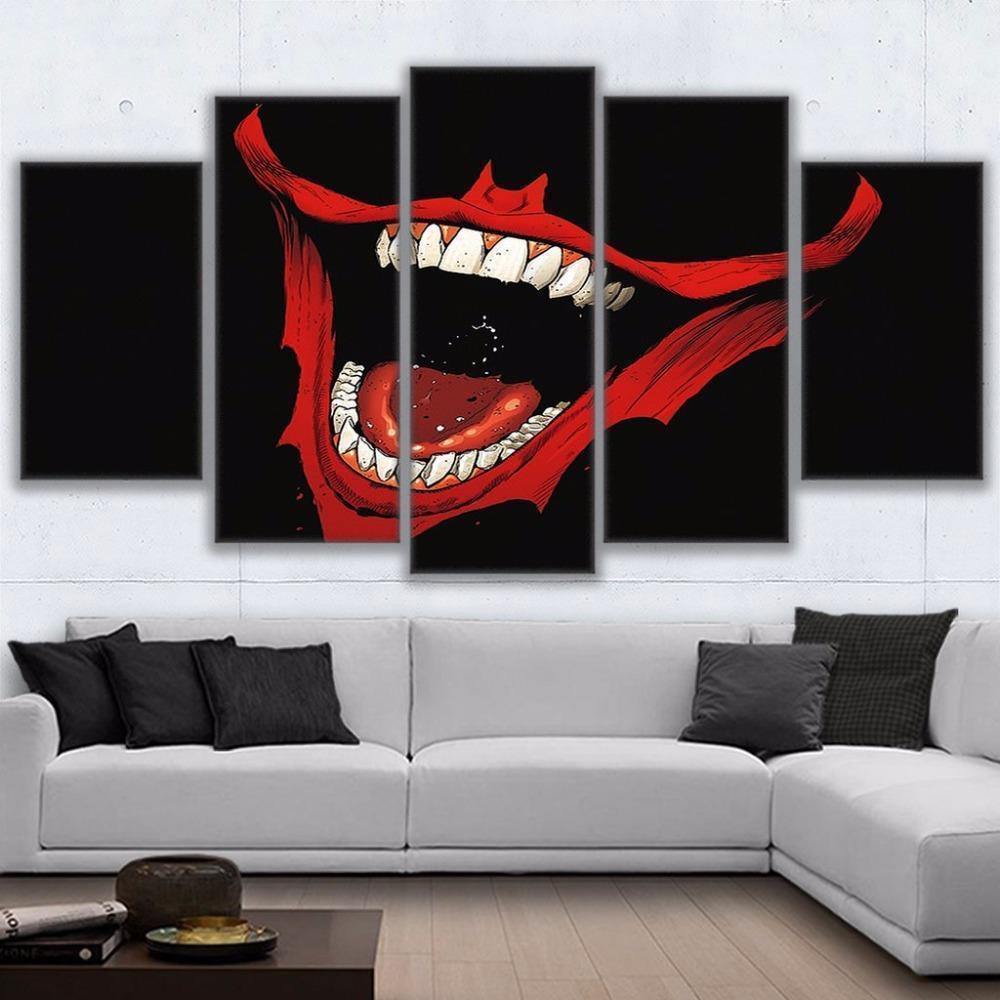 Batman Joker Smile Ation DC Canvas Wall Art