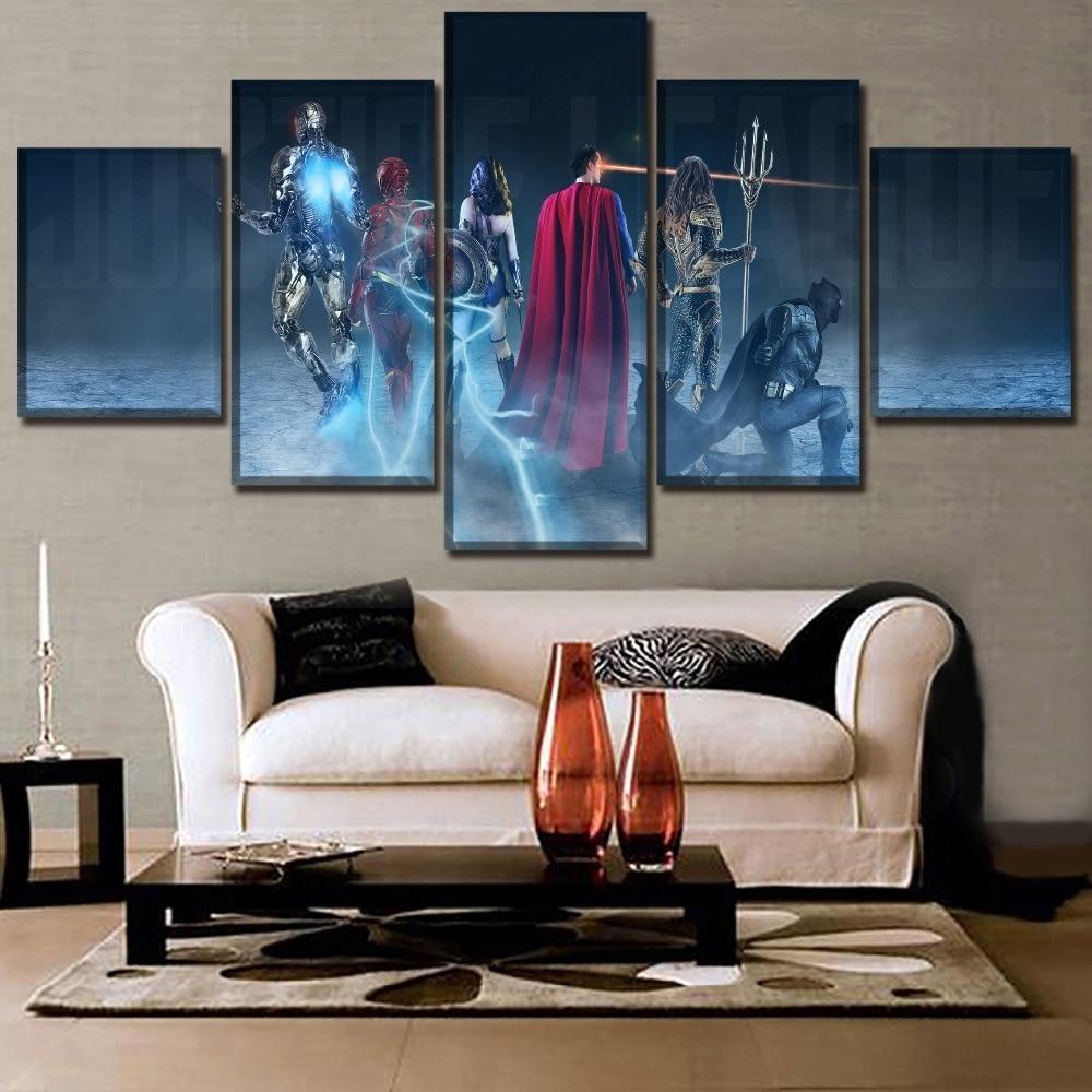 Batman team DC Canvas Wall Art