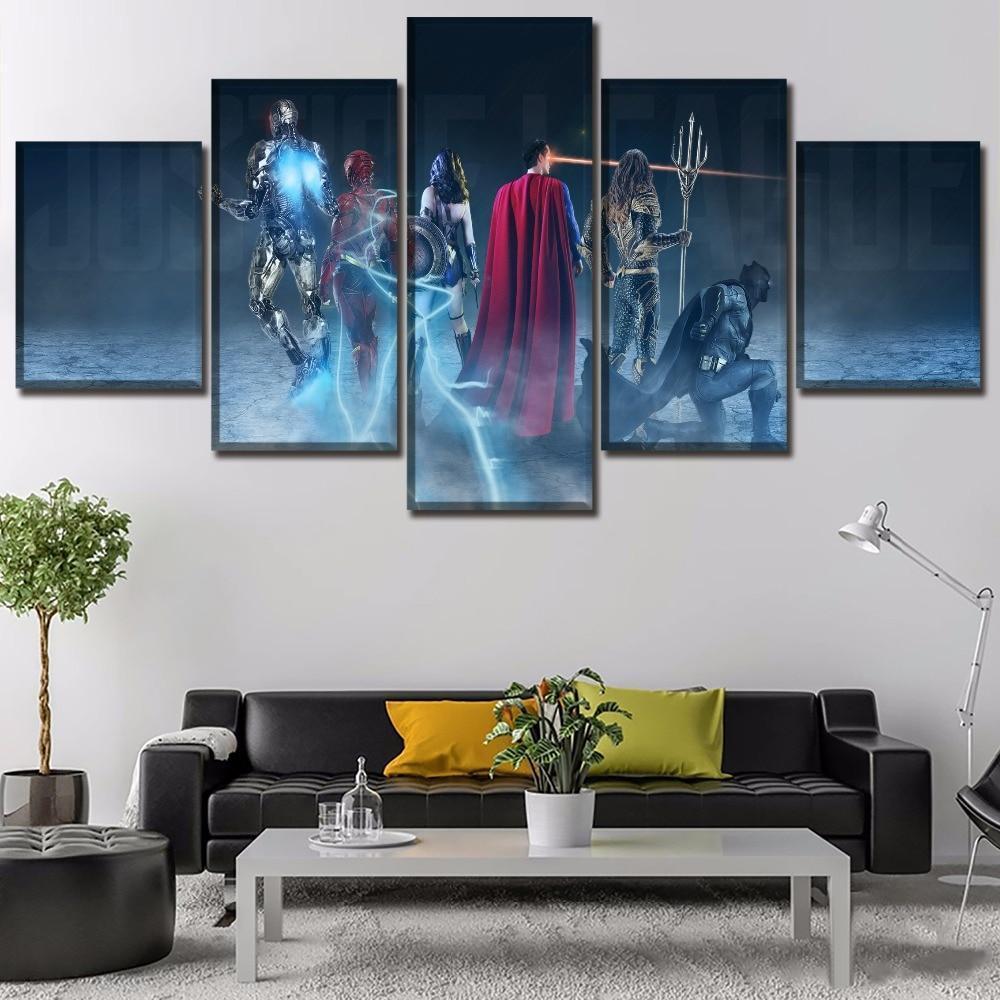 Batman team DC Canvas Wall Art