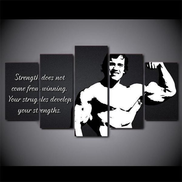 Be Strong Quote Workout &amp;amp; Fitness Canvas Wall Art