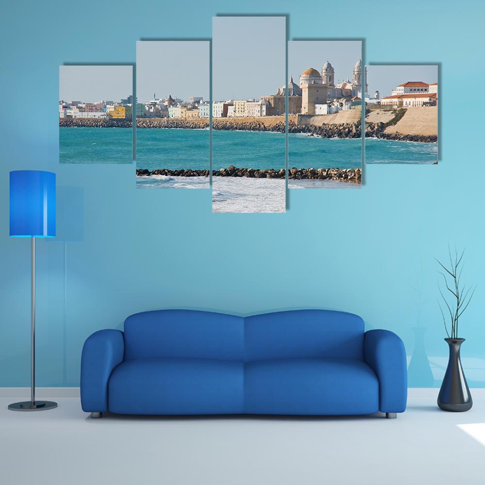 Beach Of Cadiz In Andalucia Nature Canvas Wall Art