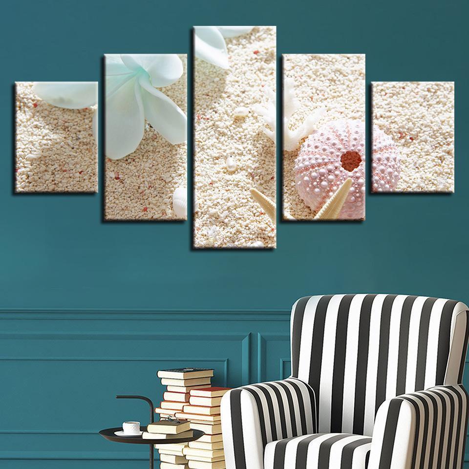 Beach Starfish Nature Canvas Wall Art