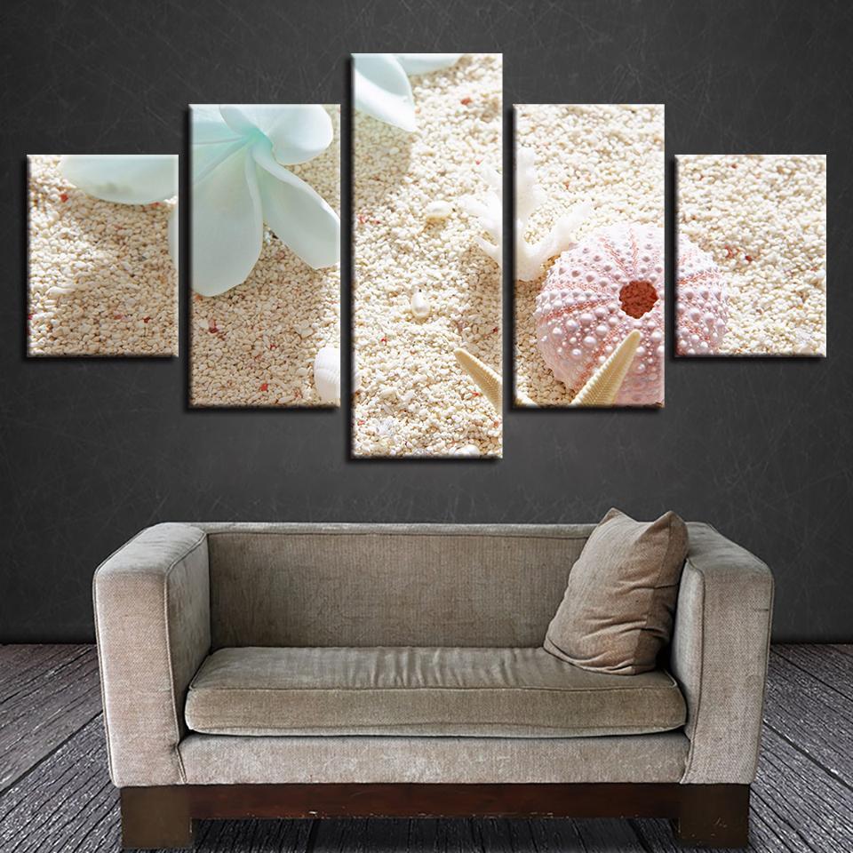 Beach Starfish Nature Canvas Wall Art