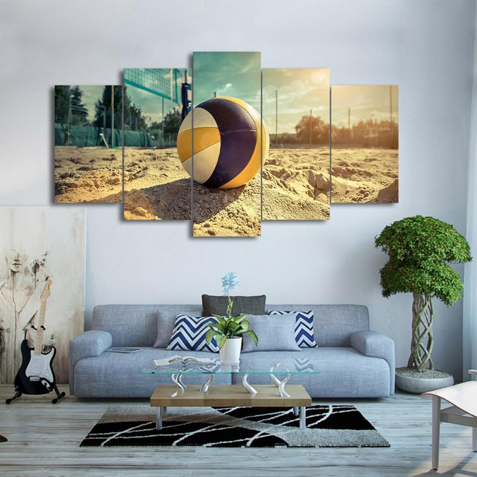 Beach Volleyball Sport Canvas Wall Art