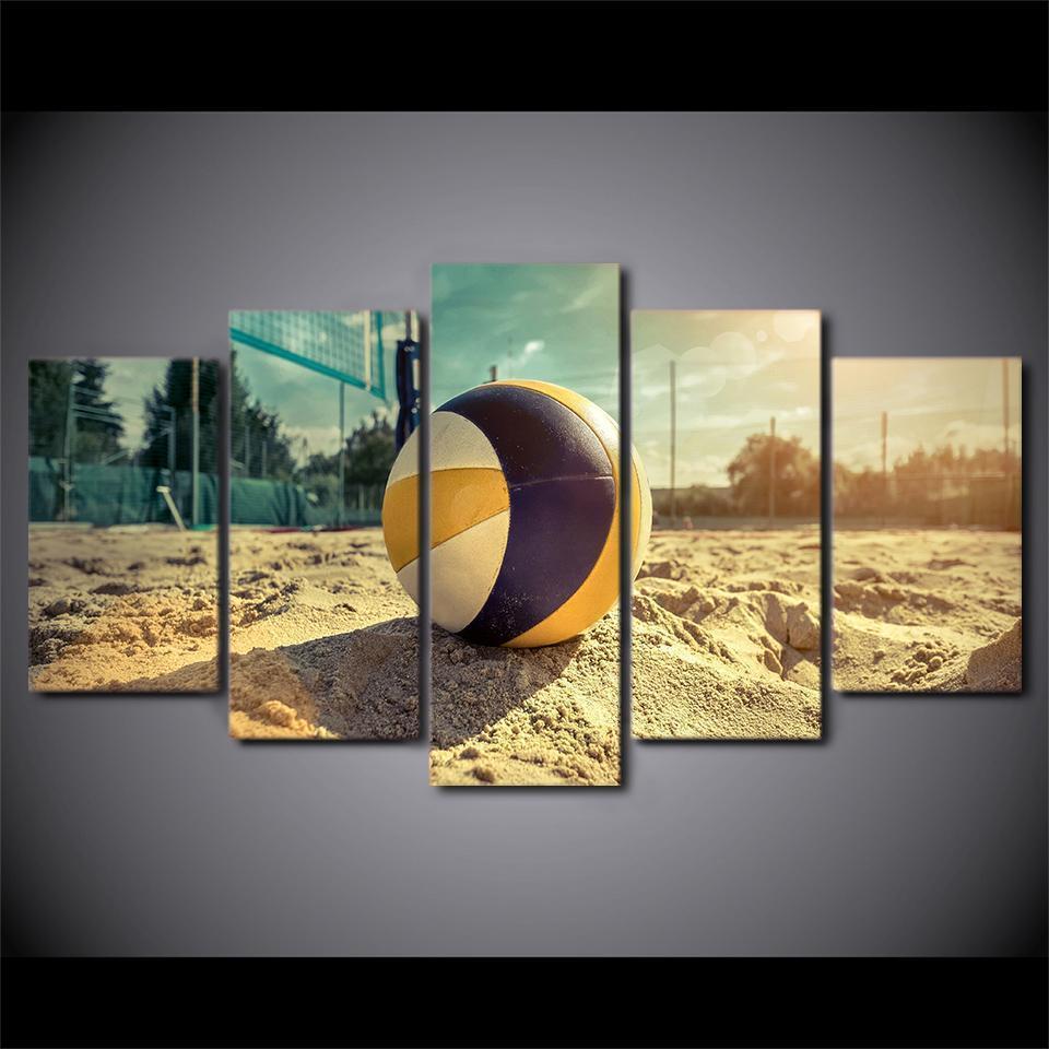 Beach Volleyball Sport Canvas Wall Art