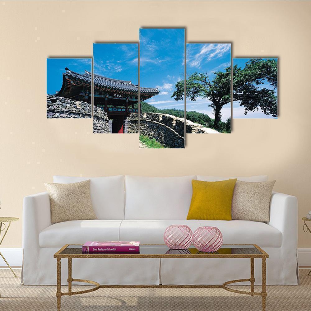 Beautiful Abstract Of Temple Nature Canvas Wall Art