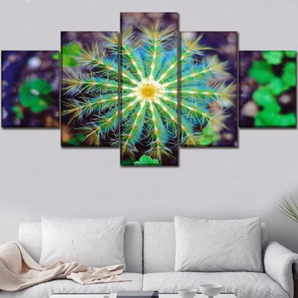 Corlorful Cactus Nature Canvas Wall Art