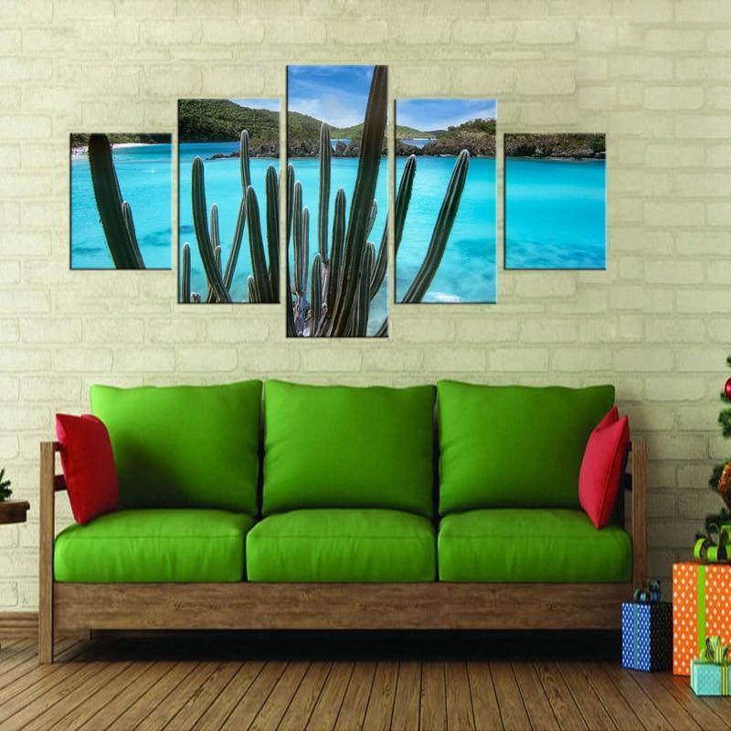 High Cactus Nature Canvas Wall Art