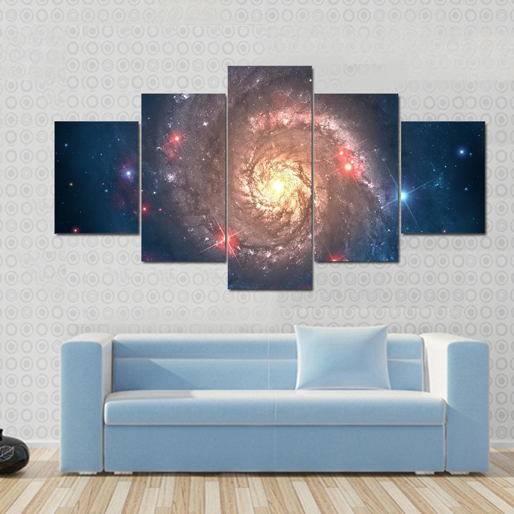 Beautiful Far Galaxy Space Canvas Wall Art