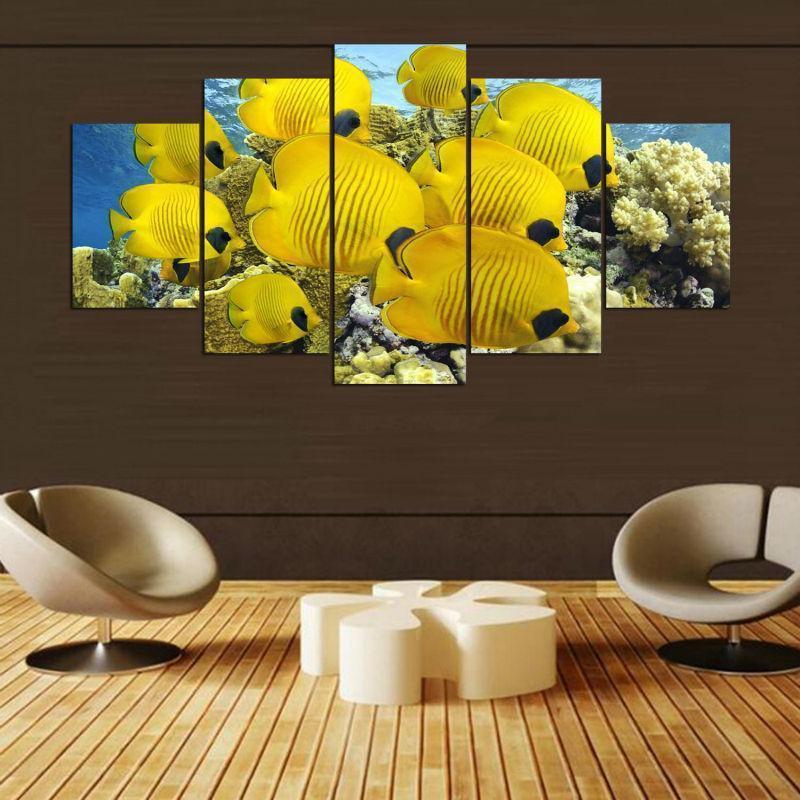 Beautiful Fishes For Animal Canvas Wall Art