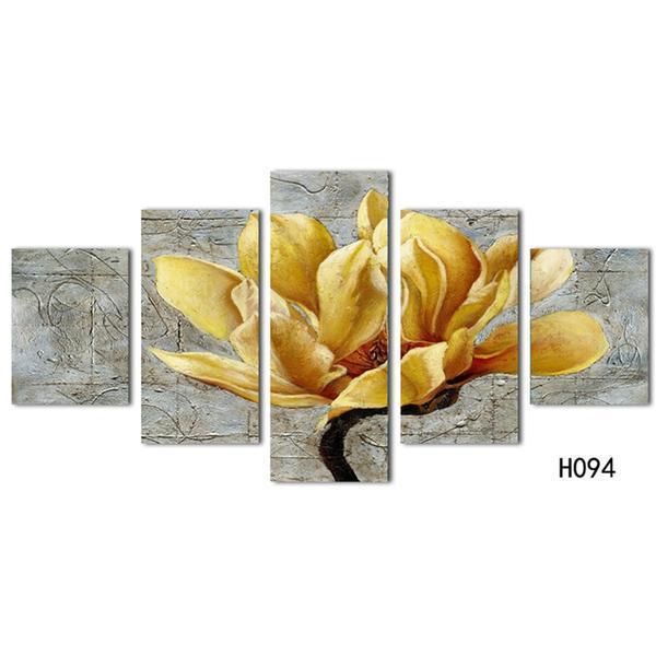 Beautiful Gold Orchid Flower Nature Canvas Wall Art