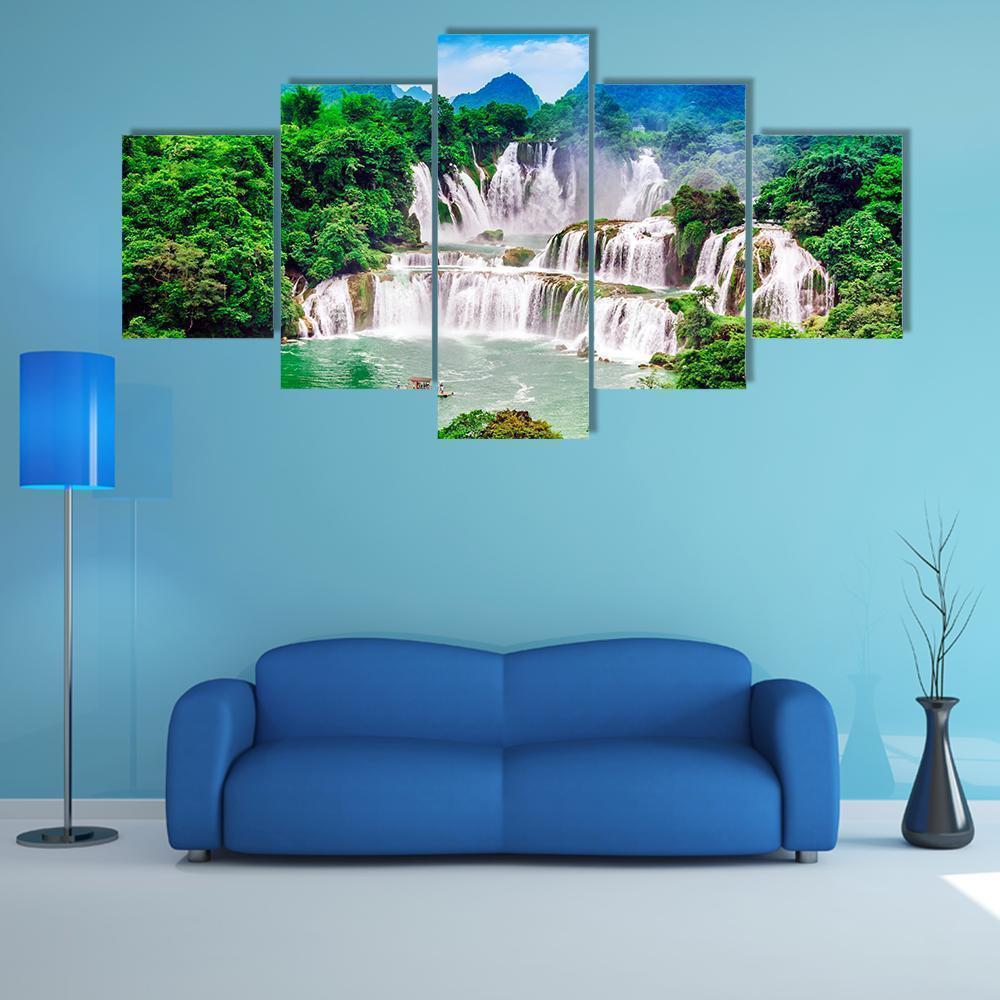 Beautiful Great Falls Nature Canvas Wall Art