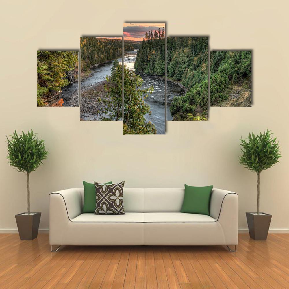 Beautiful Kakabeka Falls Nature Canvas Wall Art