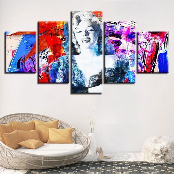 Beautiful Marilyn Monroe Actress Celebrity Canvas Wall Art