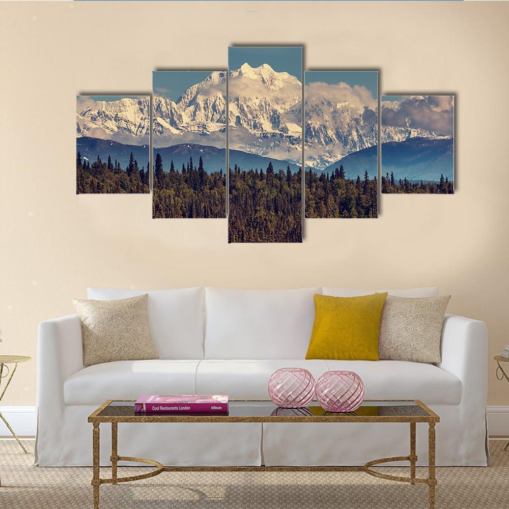 Beautiful Mc,kinley Peak Nature Canvas Wall Art