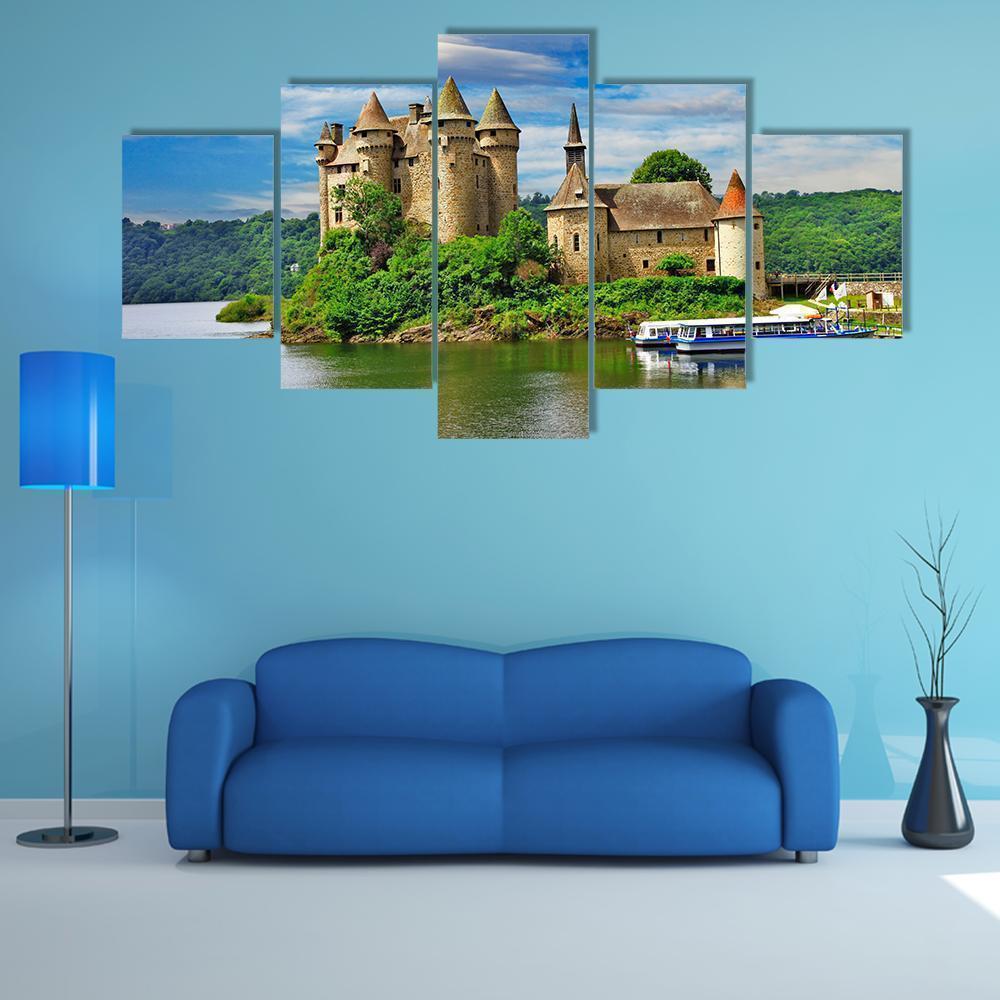 Beautiful Romantic Castles Of France Nature Canvas Wall Art