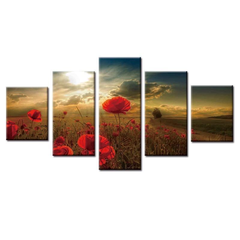 Beautiful safflower Canvas Wall Art