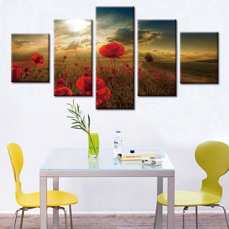 Beautiful safflower Canvas Wall Art