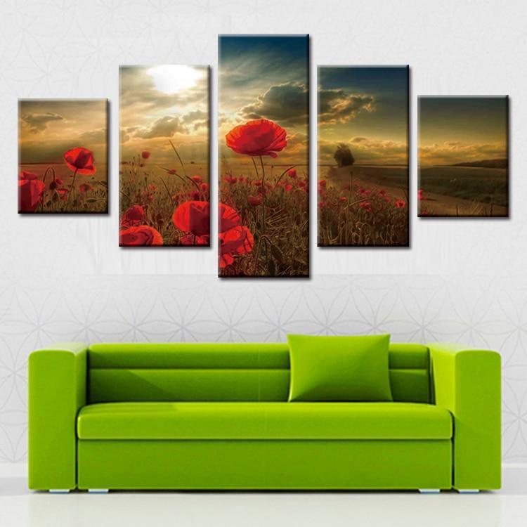 Beautiful safflower Canvas Wall Art
