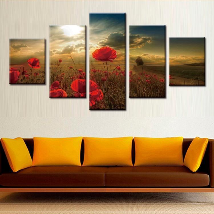Beautiful safflower Canvas Wall Art