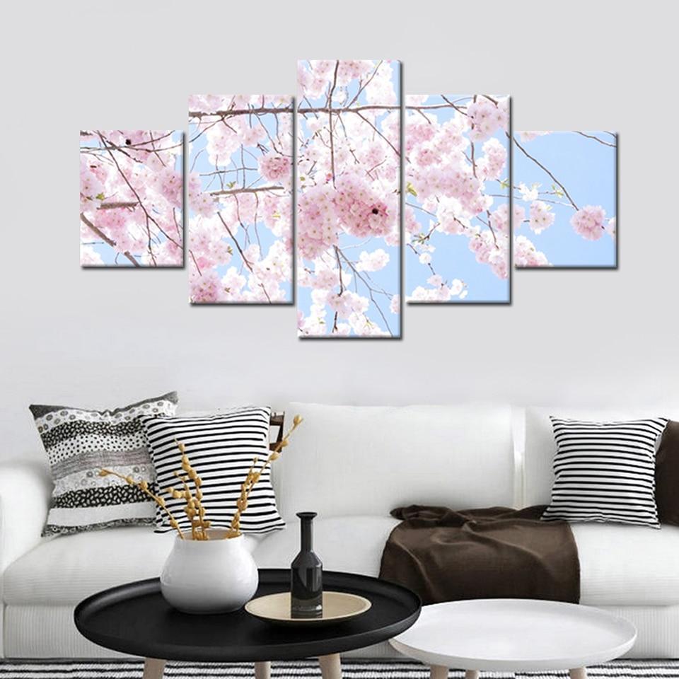 Beautiful Sakura Tree Nature Canvas Wall Art