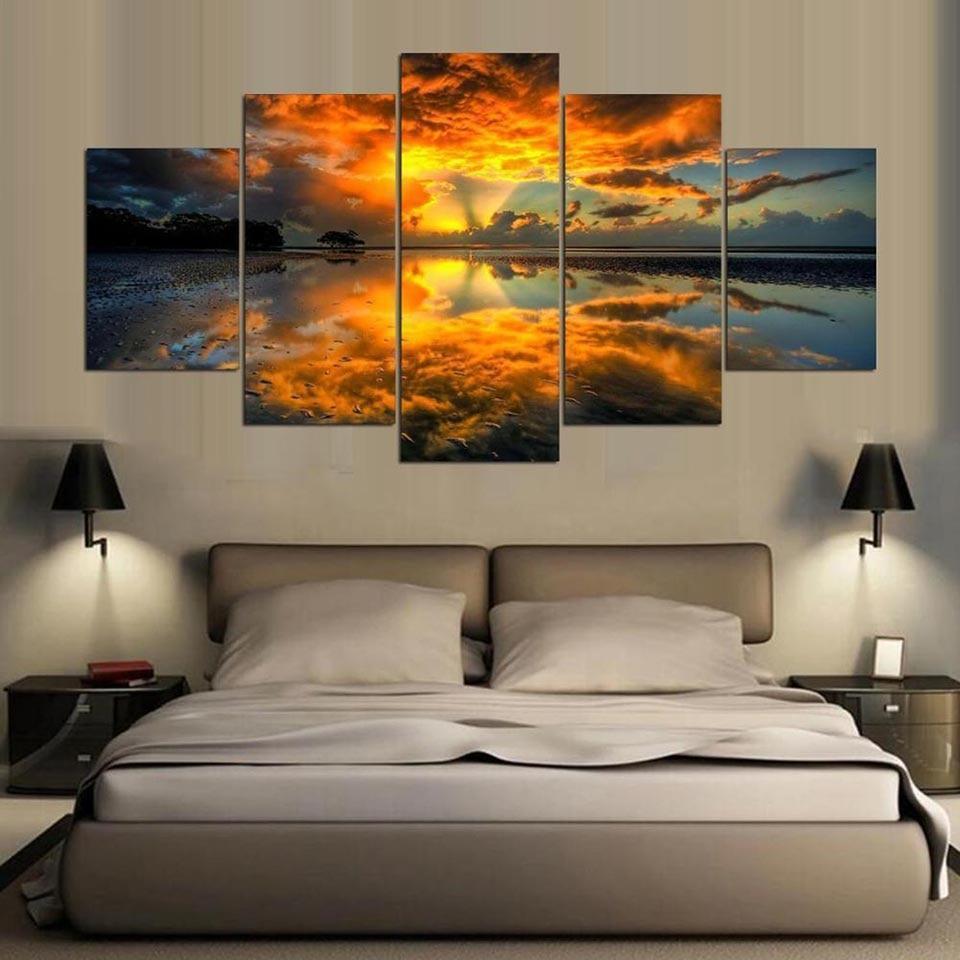Beautiful Sunrise Moment Nature Canvas Wall Art