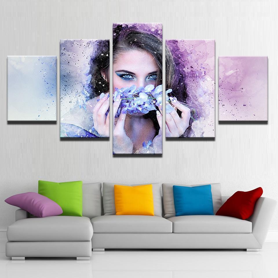 Beautiful Woman 4 Beauty Canvas Wall Art