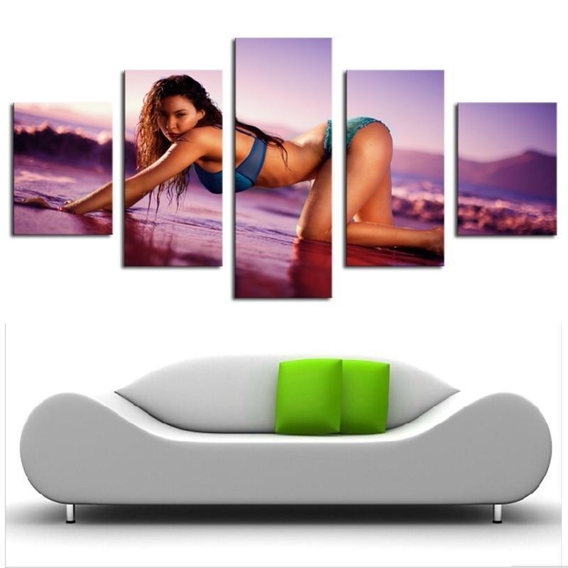 Beautiful Woman 5 Beauty Canvas Wall Art