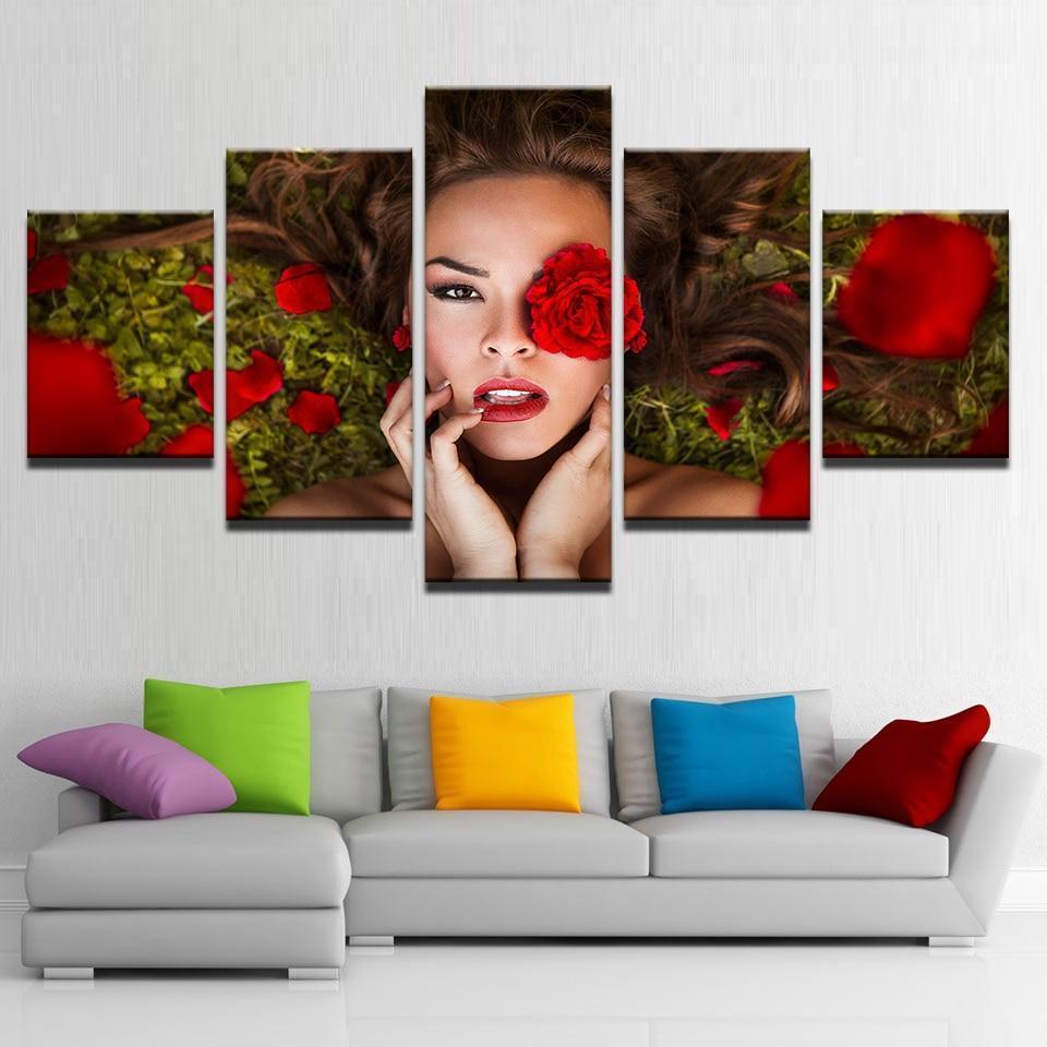 Beautiful Woman 7 Beauty Canvas Wall Art