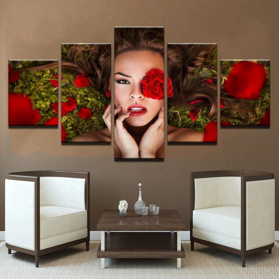Beautiful Woman 7 Beauty Canvas Wall Art
