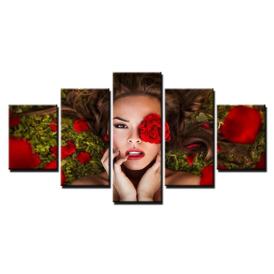 Beautiful Woman 7 Beauty Canvas Wall Art