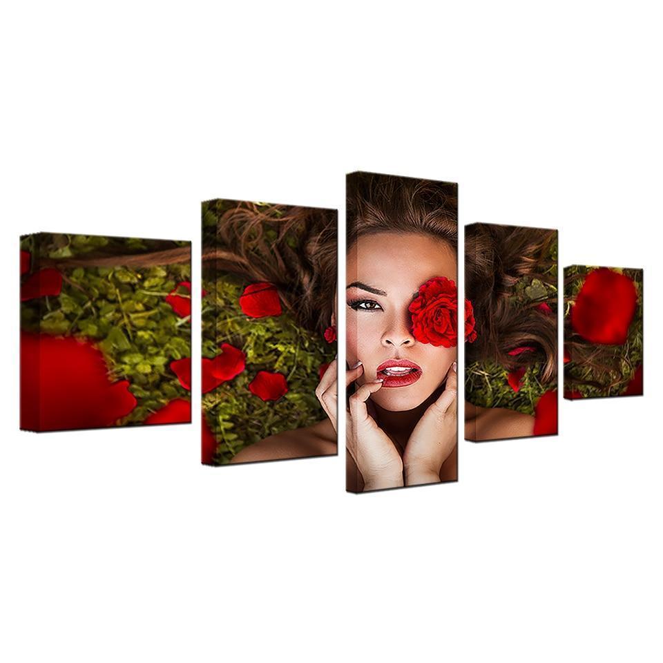 Beautiful Woman 7 Beauty Canvas Wall Art