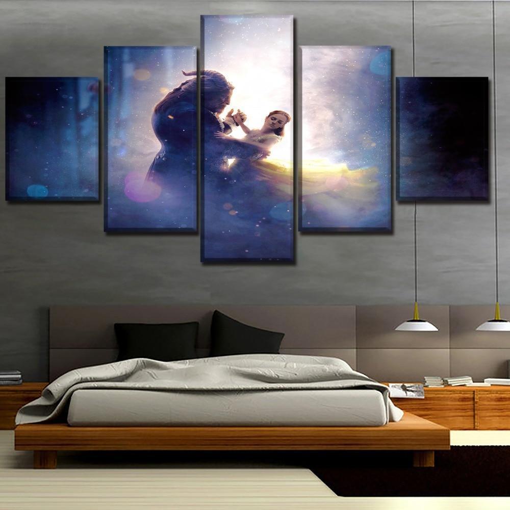 Beauty And The Beast 4 Movie Canvas Wall Art