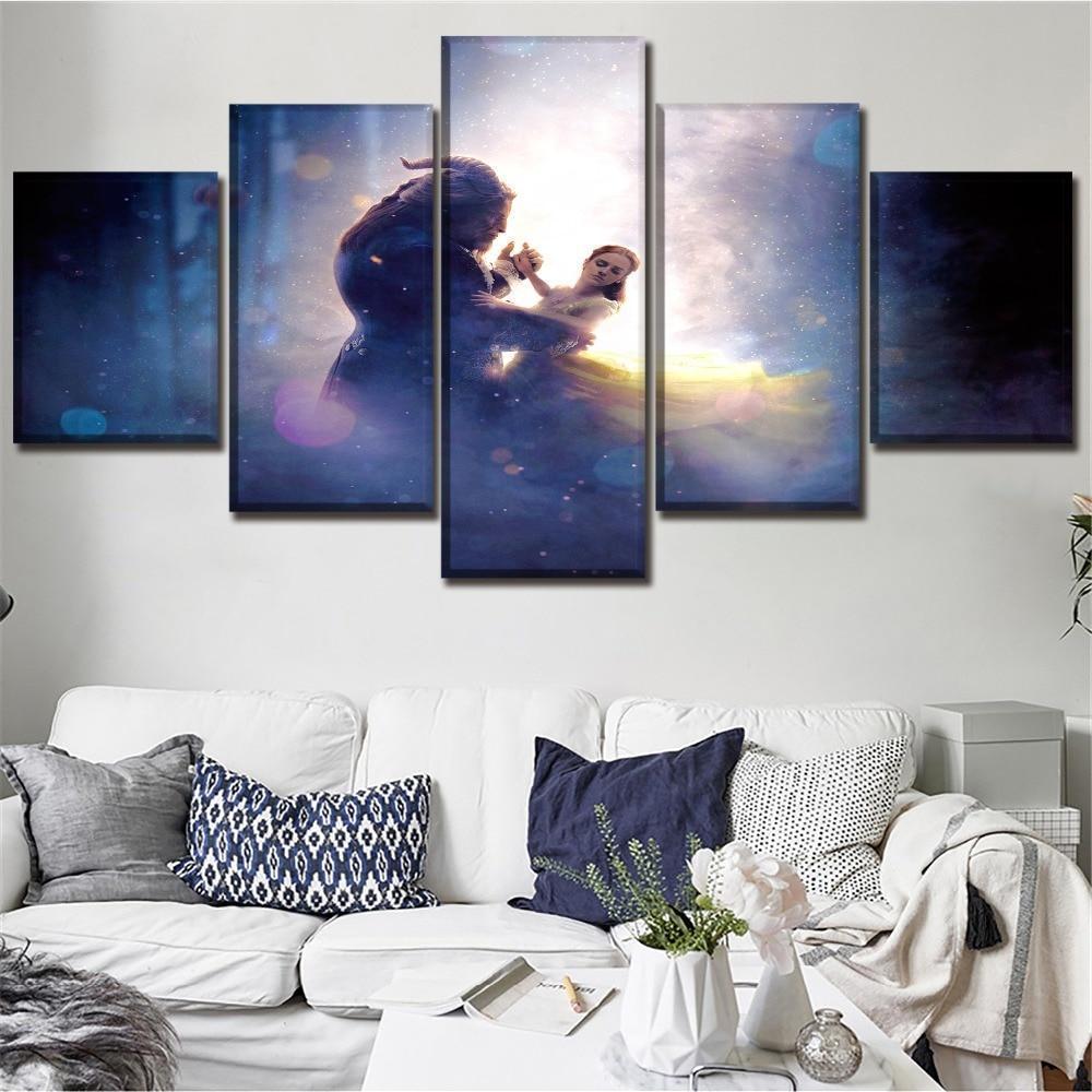 Beauty And The Beast 4 Movie Canvas Wall Art