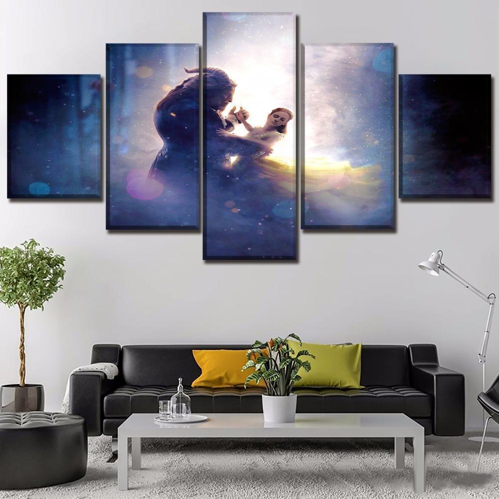 Beauty And The Beast 4 Movie Canvas Wall Art