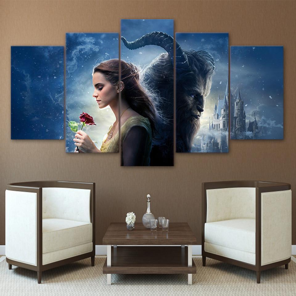 Beauty And The Beast 1 Movie Canvas Wall Art